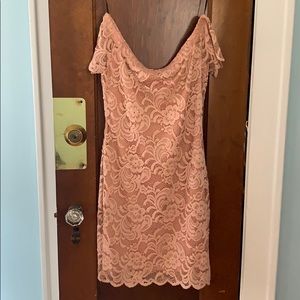 NWT Forever21 Mauve Woven Strapless Dress